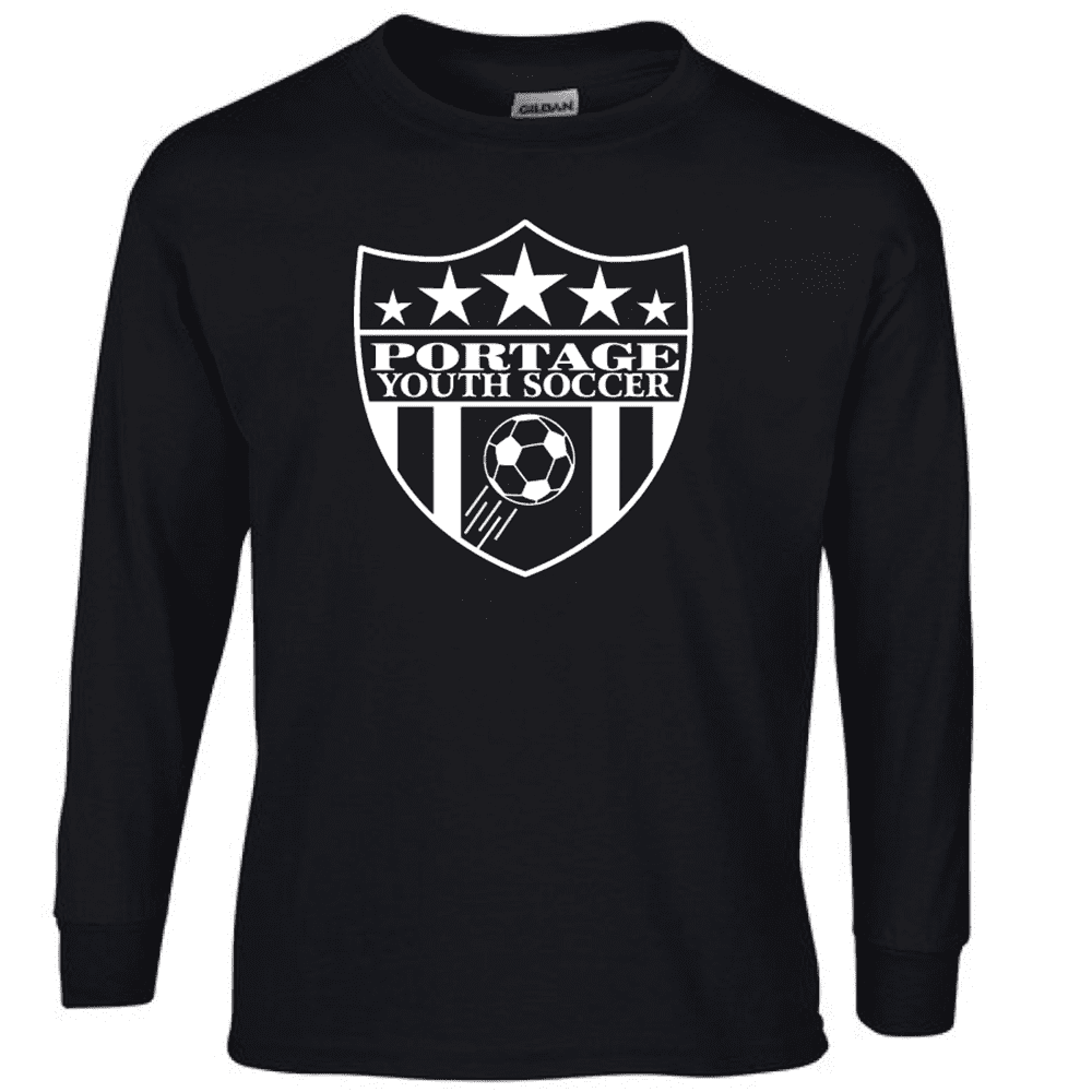 G240 Gildan Ultra Cotton Long Sleeve T-Shirt - Black