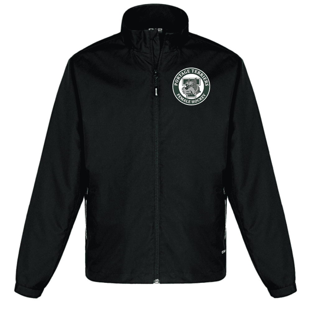 4170 Athletic Mesh Lined Track Jacket - Black